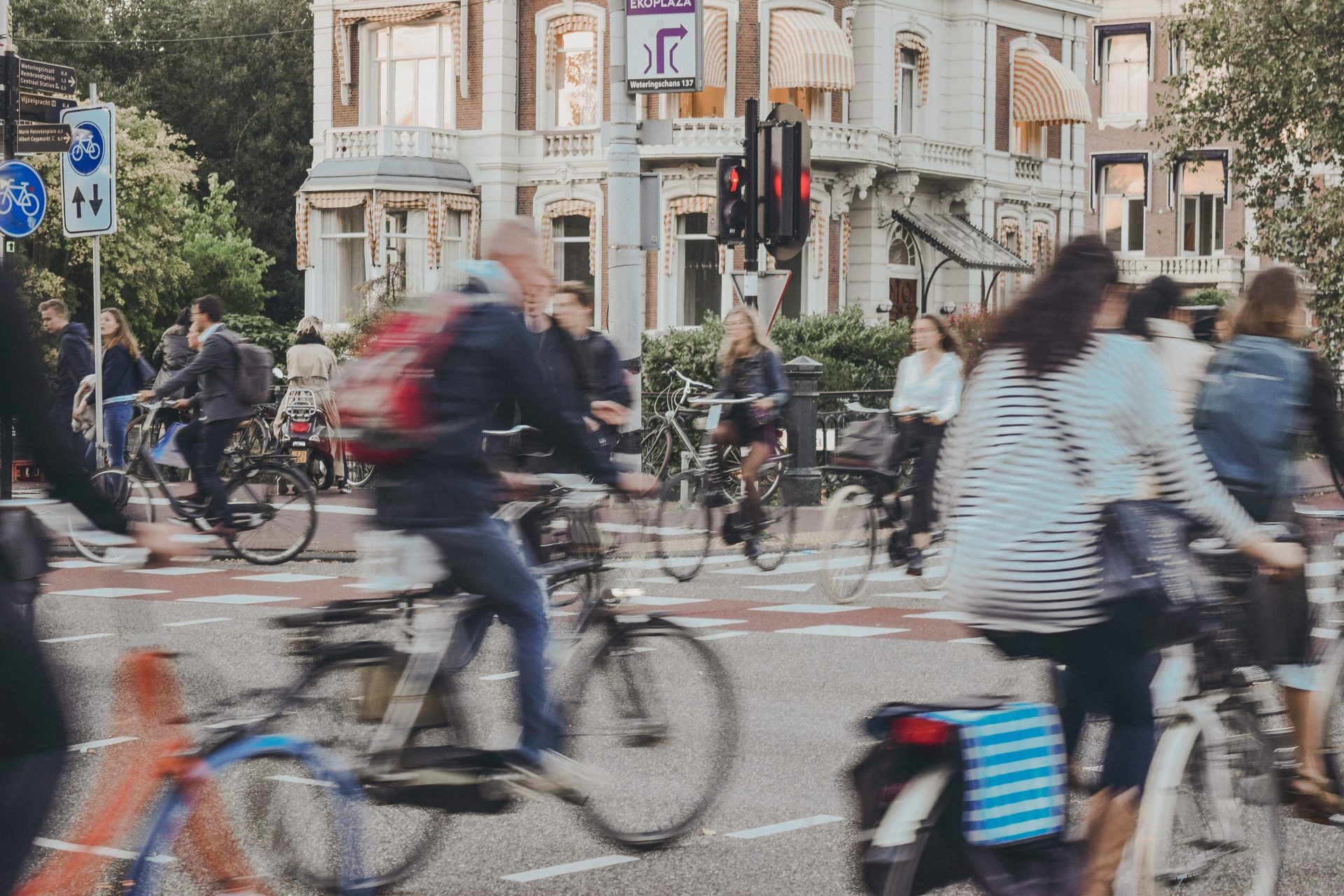Drukte op straat